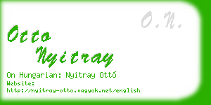 otto nyitray business card